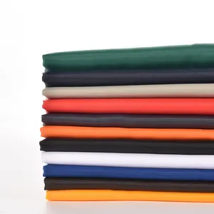 Polyester Handbag Lining Material Taffeta Fabric PA/ PU/ PVC Coating Yarn Dyed Color for Suiting