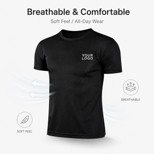 Camiseta Deportiva de Secado Rápido con Logotipo Personalizado para Hombre, Absorbe la Humedad, Transpirable, para Gimnasio, Running, Entrenamiento, Fitness, OEM, ODM - Product Image 4