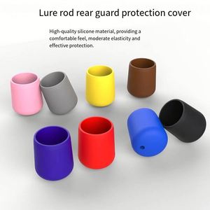 Protecteur de queue de canne à pêche en silicone coloré, antidérapant, pour la pêche à la ligne, accessoire de pêche - Product Image 2