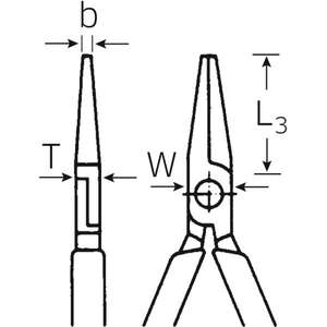 STAHLWILLE - 65247160 VDE round <b>nose</b> pliers, <b>long</b> - EAN 4018754036882 1000V INSULATED PLIERS AND CUTTERS INSULATED PLIERS - Product Image 2