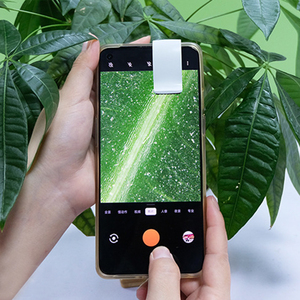 Microscope intelligent de laboratoire pour enfants, Smartphone avec 6 lumières led, luminosité réglable, microscope de voyage pour l'école, bon marché, 200x, 2019 - Product Image 5