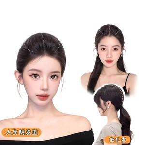 ต่อผมแบบเวลโครสำหรับผู้หญิง 12 เส้นตรง ทนความร้อนสูง เพิ่มวอลลุ่ม ปกปิดศีรษะด้านหลัง - Product Image 1