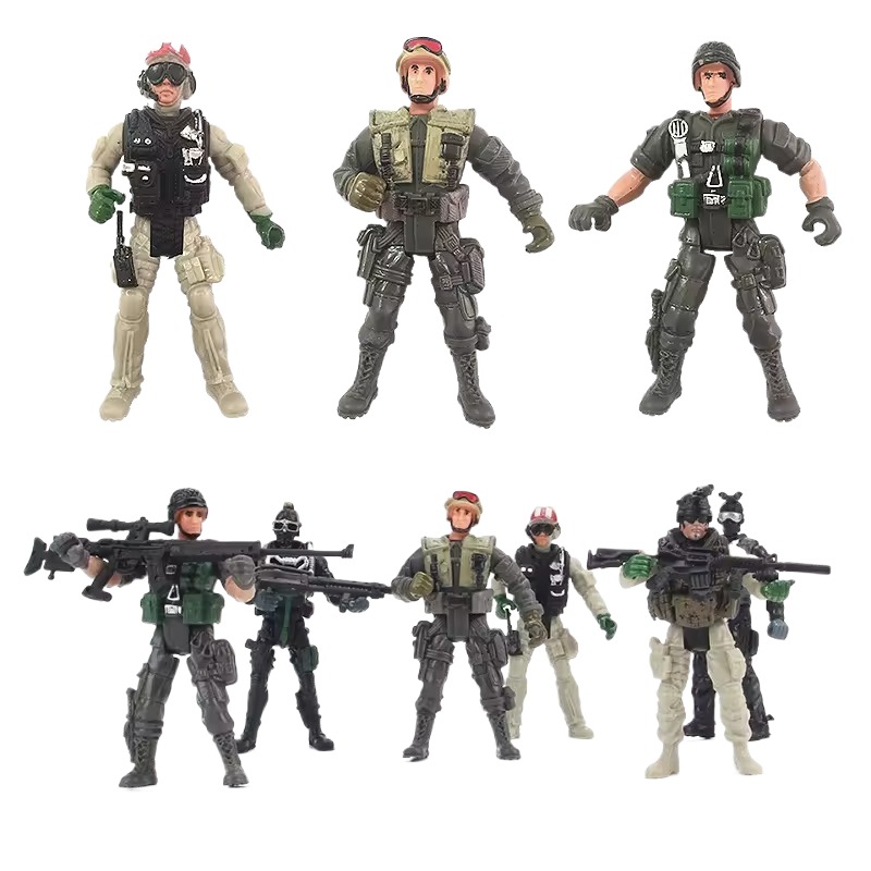 Fornecedor de brinquedos em alta qualidade, novo brinquedo popular de plástico personalizado em poliresina, soldado em escala 1/6, mini militar colecionável de 12 polegadas, novidade popular de 2023