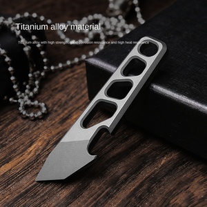 Gantungan Kunci pembuka botol linggis <span class=keywords><strong>Mini</strong></span>, gantungan kunci multifungsi paduan <span class=keywords><strong>Titanium</strong></span> alat berkemah tur Gadget EDC semua musim - Product Image 2