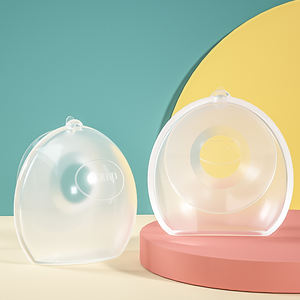 新発売 ママ向け商品 手動母乳保存器＆コレクター シリカゲルブラ 授乳用 シリコン製 - Product Image 1