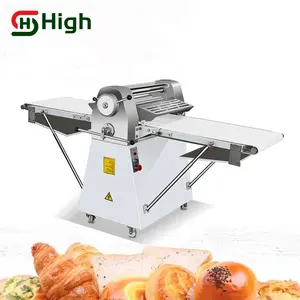 Máquina de rodillo de hojaldre continuo eléctrico Vertical, máquina para hacer crujientes, laminadora de masa, máquina de pastelería para galletas