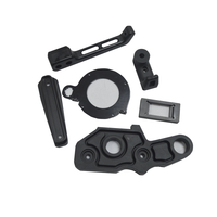 Supports mécaniques usinés CNC en acier inoxydable/aluminium anodisé noir, composants de montage, tolérances strictes, petites commandes/commandes en gros