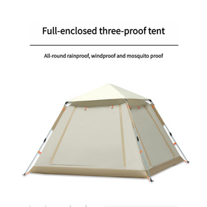 Tende automatiche campeggio all'aperto tende da campeggio <span class=keywords><strong>set</strong></span> di lusso 6 persone impermeabile tenda portatile per la grande famiglia campeggio esterno - Product Image 4