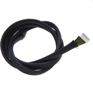 Câble assemblé JST SHR-15V-S 15 broches, pas de 1,0 mm, protection par gaine tressée, double extrémité terminée, faisceau de câblage de signal - Product Image 3
