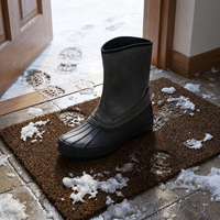 Bottes d'hiver imperméables confortables pour hommes, noires, mi-mollet, pour l'extérieur, vente en gros YL3722