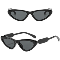 Lunettes de soleil unisexes DL avec protection UV400, montures intégrales, logo personnalisé, style œil de chat, triangle