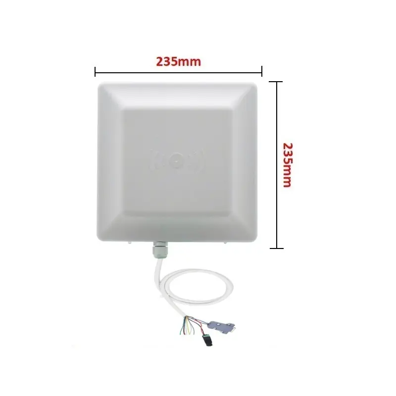 Xe bãi đậu xe kiểm soát truy cập 1-15M tầm xa đầu đọc RFID tích hợp UHF 6-12dbi Antenna RS232 RS485 wg26 miễn phí C ++ C # java SDK ABS