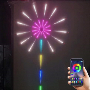 Colorful Valentine's Day LED Fireworks Lights 5V USB Magic <strong>Color</strong> <strong>Meteor</strong> Rotating Decorative Light string wIth Remote Control - Product Image 3