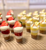 Gobelet à dessert miniature en plastique PS transparent de 3 oz, fond rond, pour mousse, pudding, parfait, dégustation