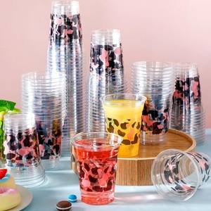 Vente en gros de thé à bulles jetables Tasse en plastique esthétique à emporter Tasse en plastique Verre en plastique Tasse à thé à bulles en plastique jetable - Product Image 4