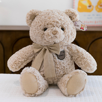 Nouvel ours en peluche super doux avec doublure en maille rembourrée de coton PP pour cadeau d'anniversaire pour enfants, anti-stress