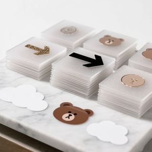 Waterproof clear Sticker <b>Paper</b> <b>Printing</b> <b>Paper</b> Stickers Adhesive Label Transparent Plastic Sticker Label Sheet - Product Image 3