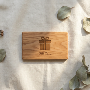Wooden Gift Card With Engraved <b>Present</b> Design NTAG215 13.56 MHz NFC Technology Waterproof Mini Tag - Product Image 2