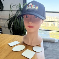 Patchs en similicuir à sublimation directe d'usine Pulsen avec plusieurs formes pour chapeaux personnalisés et marquage