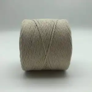 Customized Natural Color 3 Strands 14mm Cotton Rope Twist Rope For Wall Hanging Or Plant Hangingure Display Box Pcs