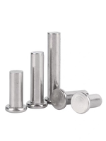 Rivets solides en acier inoxydable 304 à tête fraisée, tailles M2 à M8, pour la fixation de panneaux et de supports