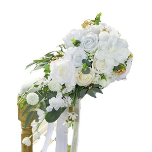 <span class=keywords><strong>Bouquet</strong></span> <span class=keywords><strong>de</strong></span> <span class=keywords><strong>mariée</strong></span> artisanal en soie artificielle <span class=keywords><strong>ivoire</strong></span> pour mariages, anniversaires et cérémonies <span class=keywords><strong>de</strong></span> demoiselles d'honneur - Product Image 5