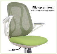 Chaise de bureau ergonomique moderne, confortable et respirante, entièrement en maille, pour la maison, le bureau, le travail sur ordinateur, réglable en hauteur, pivotante