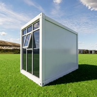 Conteneur en acier de 20 pieds, respirant et démontable, pour maison moderne avec salon, chambre, bureau à domicile et logement annexe, pack solution complète