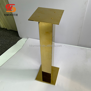 SMOOTH Luxury Gold <b>Square</b> Shape Flower Stand Wedding Party Decoration Table Centerpieces for Events - Product Image 1