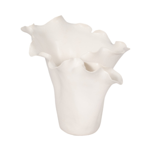 Vaso in gres con volantini, moderno vaso in ceramica per fiori, per soggiorno, camera da letto, ufficio, decorazione da tavolo - Product Image 3