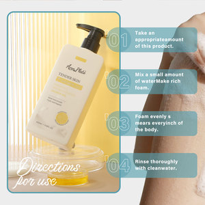 Gel Doccia Naturale a Base di Erbe 500ML con Niacinamide, Sbiancante e Idratante, Ringiovanimento della Pelle, Vendita all'Ingrosso - Product Image 4