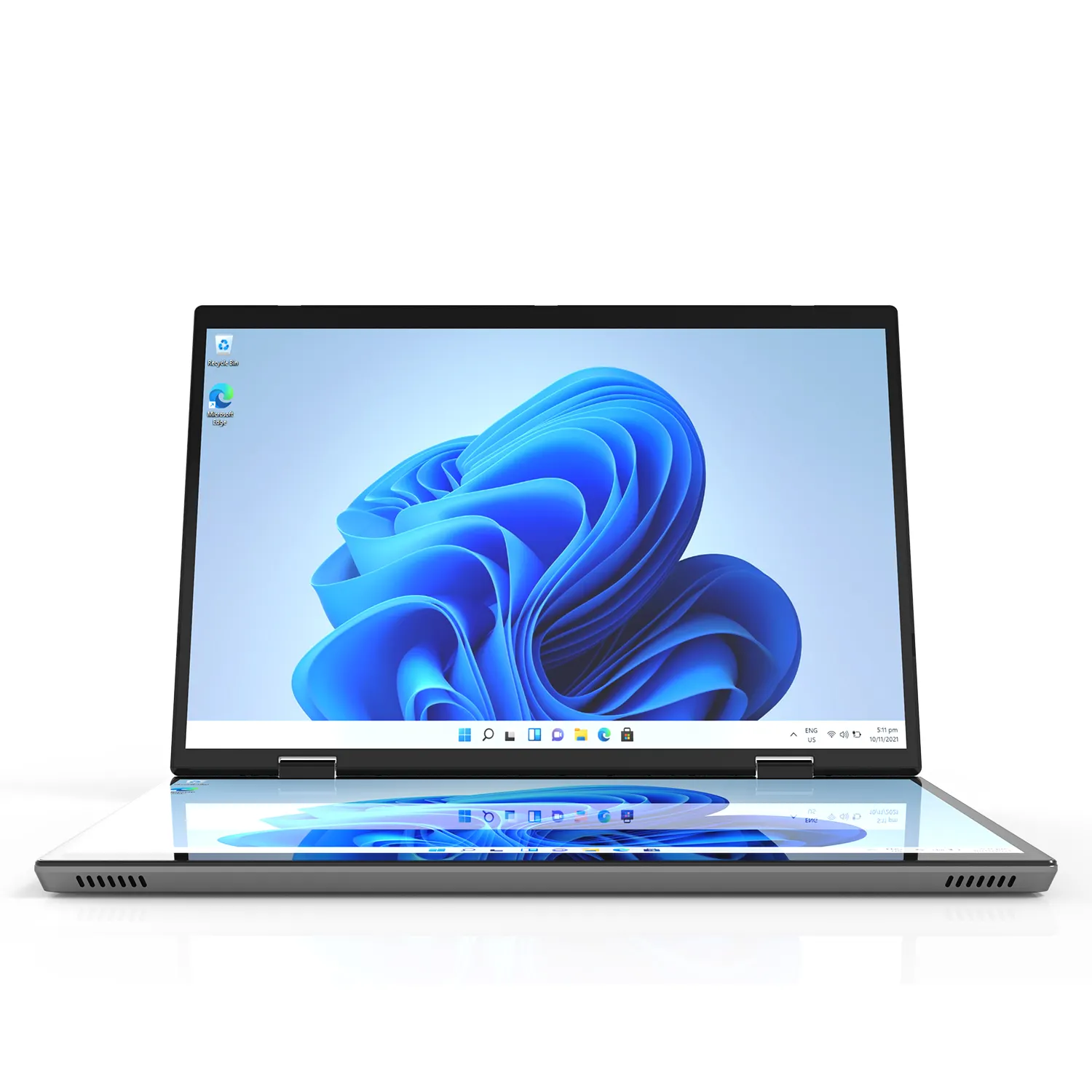 Yüksek kalite 14 + 14 "dizüstü IPS dokunmatik ekran dizüstü bilgisayar ucuz ince taşınabilir Intel iş ofis için Celeron N95 Laptop