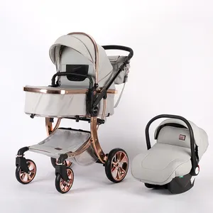 Wholesale cheap travel system luxury baby stroller 2 in 1 with carrycot and carseat