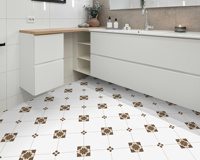 Décoration écologique pour la maison, carreaux de sol autocollants 3D en forme de carreaux de métro verts, autocollants adhésifs pour crédence de cuisine