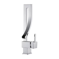 Robinet de lavabo thermostatique en laiton haute pureté avec capteur tactile, mitigeur de lavabo intelligent moderne à poser sur le comptoir pour projets hôteliers haut de gamme