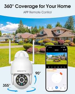 Cámara de Seguridad <span class=keywords><strong>IP</strong></span> Inalámbrica Inteligente ARCCTV para Exteriores, 3MP, 2.4G/5G WiFi, Grabación 24/7, Visión Nocturna Infrarroja a Color, PTZ - Product Image 2