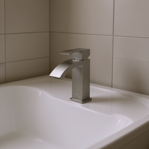 Grifo de Baño Monomando Bothwa Home de 6.68 Pulgadas, Diseño Moderno en Níquel Cepillado, Instalación de un Solo Orificio - Product Image 2