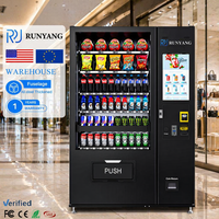 Distributeurs automatiques RUNYANG personnalisés pour boissons gazeuses, snacks et boissons avec code QR pour articles de vente au détail