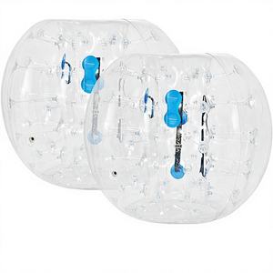 2 Piezas de Balones Inflables Transparentes de 4 Pies/1.2 Metros de Diámetro, Tiempo de Inflado de 5 Minutos, Balón Burbuja para Fútbol, Modelo D0100HRS22X para Adultos - Product Image 1