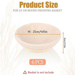 Usine En Gros Banneton <span class=keywords><strong>Benetton</strong></span> Épreuvage Panier 23Cm Diy Bol 10 Pouces Paniers À Pain Avec Doublure En Tissu Seulement 9 Pouces Lame - Product Image 4