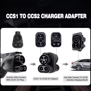 Новый адаптер для зарядки электромобилей постоянным током CCS2 на CCS1 для европейских электромобилей, использующих зарядные устройства CCS1 для Северной Америки (США), максимальный ток 250А. - Product Image 3