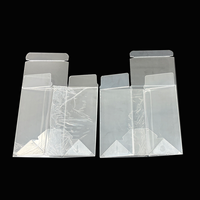 Boîtes cadeaux personnalisées en PET transparent de luxe, modernes, carrées, écologiques, avec logo personnalisé, épaisseur 0,5 mm