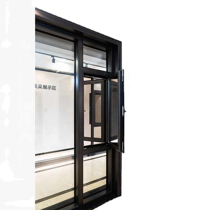 Window Double Glass Arched Top Aluminum Exterior Door and Window