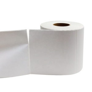 Étiquette d'adresse blanche A6 Fanfold 100x150mm étiquettes de livraison auto-adhésives thermo expédition thermique directe supermarché épicerie - Product Image 4