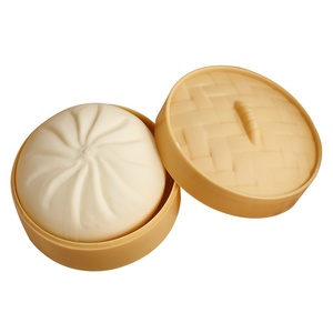 Juguete de descompresión de la serie harina de gran tamaño, con diseño de Baozi para apretar, colorido, simulación de vaporera, con expresiones y rebote lento - Product Image 5