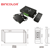 Contrôleur DMX512 programmable BC-100 avec fonction DIY et combinée, système d'horloge en temps réel, télécommande RF et écran LCD
