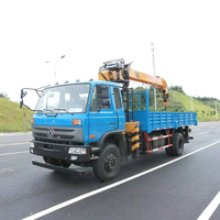 Camion grue à flèche télescopique Dongfeng 4x2 6-10 tonnes moteur à engrenages moteur noyau de roulement moteur de boîte de vitesses haute efficacité 9.3m levage