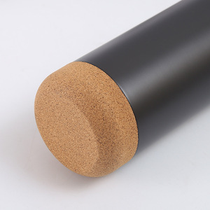 Gobelet isotherme en acier inoxydable 304, bouteille d'eau isolée avec fond en liège, récipient de voyage pour boissons, tasse droite grande capacité - Product Image 5