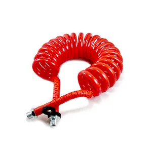 Colorful Pneumatic Flexible Polyurethane Tube PU Spiral Coil Hose Truck Air Brake Hose