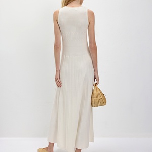 ชุดเดรสยาวคอกลมแขนกุดผ้าคอตตอนพิมพ์ลายเป็นมิตรต่อสิ่งแวดล้อมสำหรับผู้หญิงออกแบบได้ตามที่ต้องการ - Product Image 2